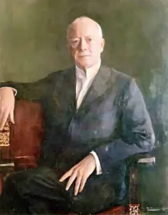 Portrait of Charles Deering painted by Ramon Casas in 1914